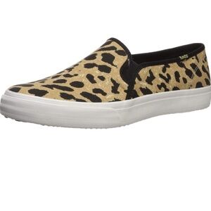 KEDS women’s double decker slip on‎ Leopard Tan canvas sneakers Sz 11 new